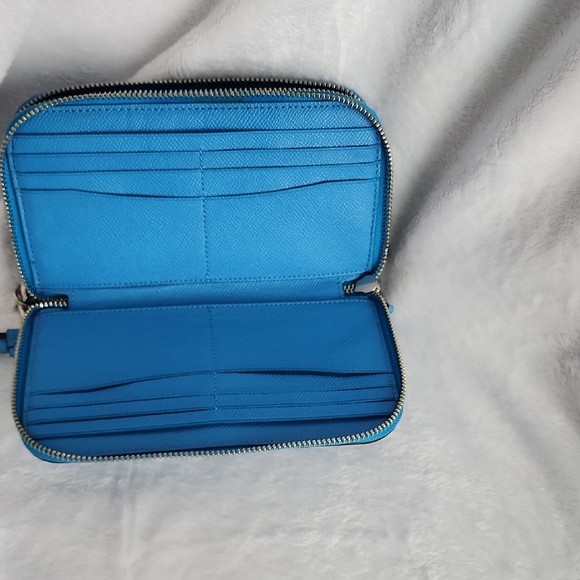 Coach Vibrant Blue Satchel and Wallet Set - Picture 12 of 15